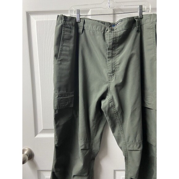 LAPG Tactical Pants Mens 42 x 25 Cropped Cargo Shorts Army Green Canvas - Picture 2 of 7